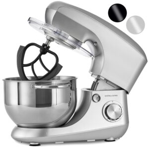 Andrew James Stand Mixer for Baking Food Mixer | 1300W Max | Large 5.5 Litre Bowl 6 Speed Pulse Mode | Kitchen Cake Mixers | Flexi-Beater Dough Hook Balloon Whisk Removable...