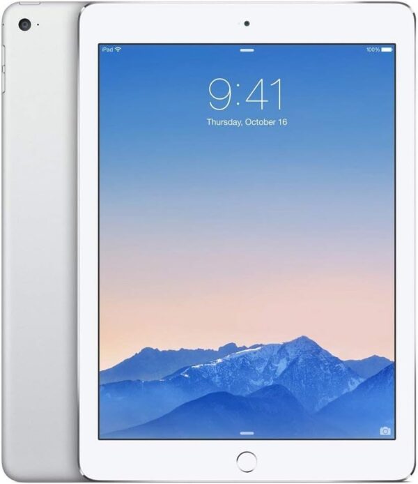 Apple iPad Air 2 64GB Wi-Fi + Cellular - Silver - Unlocked (Renewed)