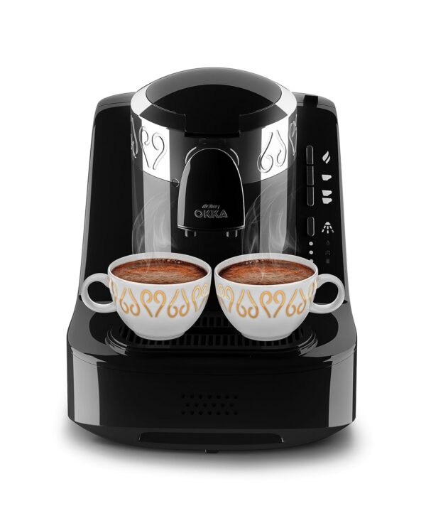 Arzum OK002B Automatic Turkish Coffee Machine, Plastic, 710 W, 800 milliliters, Black/Silver