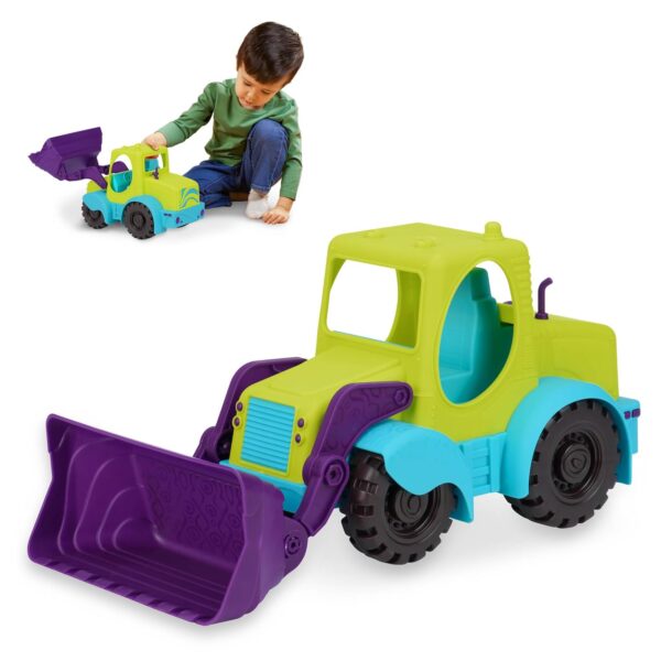 B. Toys by Battat – Loadie Loader 18” Sand Truck – Excavator Toy Truck for Toddlers 18 m+