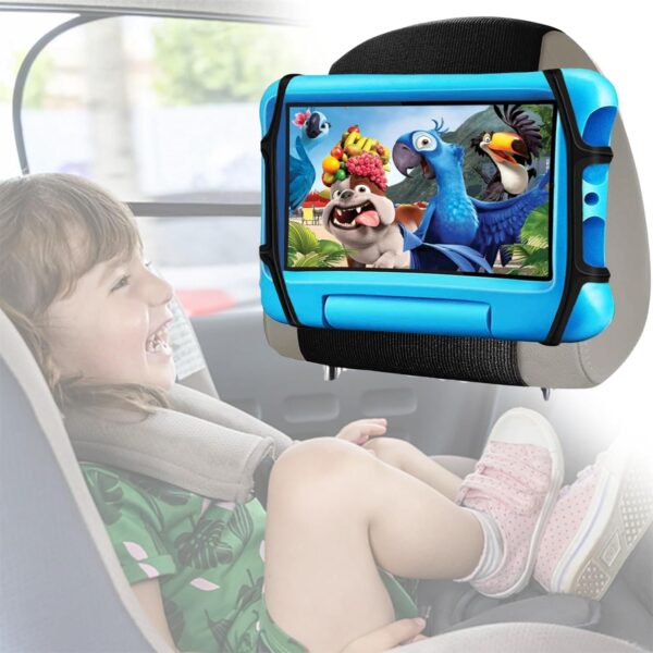 BAHJAT Car Tablet Holder | Car Headrest Tablet Mount | iPad Car Holder Back Seat for Kids | Universal 360 rotating car seat mount for all 7”- 12.9” Tablets, iPads, Kindle Fire (1)