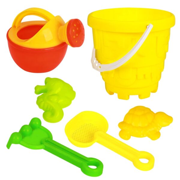 Beach Sand Toys for Kids, Beach Toys Including Bucket/Rakes/Watering Cans/Animal Molds, Children Outdoor Toys Bucket and Spade Set for Toddlers Age 1-5 Boys Girls