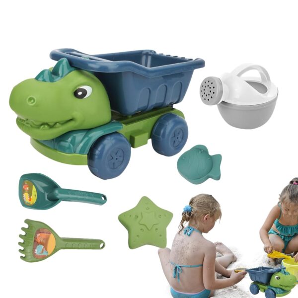 Beach Toys for - Beach Toys Set, Sand Box Dinosaur Toys Sand Molds Animals with Dump Truck, Mould Sandbox Game Set