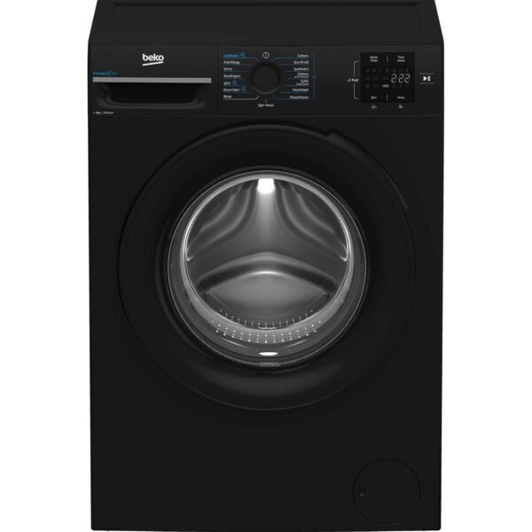 Beko BM3WT3941B 9kg 1400rpm Washing Machine with EnergySpin - Black