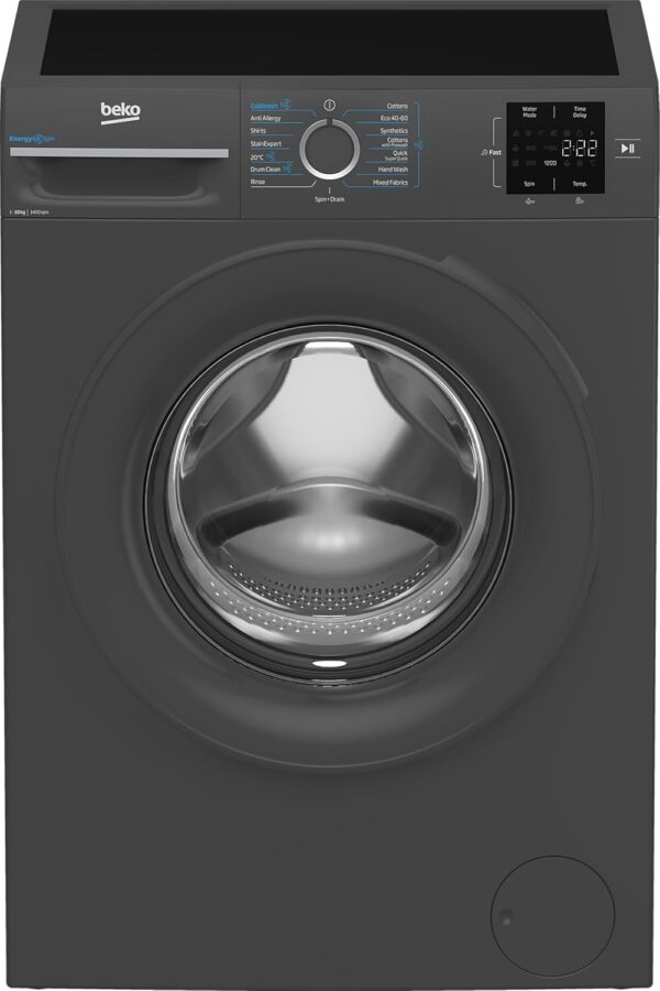 Beko EnergySpin™ B3W31041A 10kg Washing Machine with 1400 rpm - Anthracite - A Rated