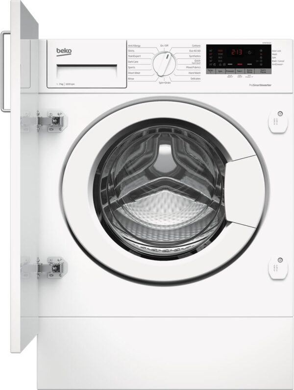 Beko RecycledTub® WTIK76151F Integrated 7kg Washing Machine with 1600 rpm - White - C Rated