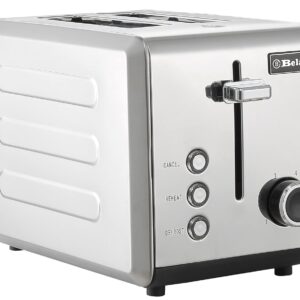 Belaco 2-Slice Toaster Wide Slots with Frozen, Cancel and Reheat Settings, Full Stainless-Steel Body, 810W
