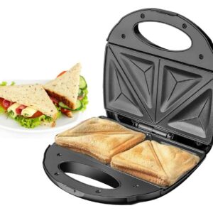 Belaco Sandwich Maker 2 Slice Sandwich Toaster Machine Non-Stick Easy Clean 750W Triangle cooking, Non-stick coating plate