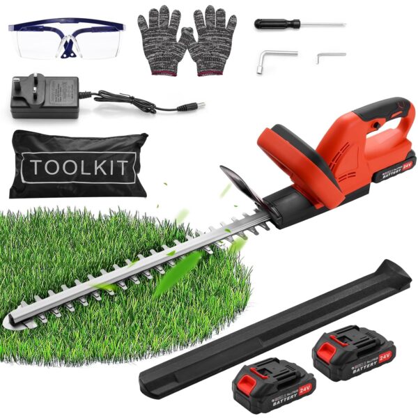 Bellanny Cordless Hedge Trimmer Lightweight Hedge Cutters, 21V 3000mAh Electric Hedge Trimmer, 1500 r/min Battery Hedge Trimmers wirh 51cm Cutting Blade for Trimming Hedges,...