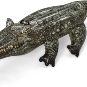 Bestway Crocodile Pool Float, Kids Inflatable Ride-On with Handles, Swimming Pool and Beach Toy