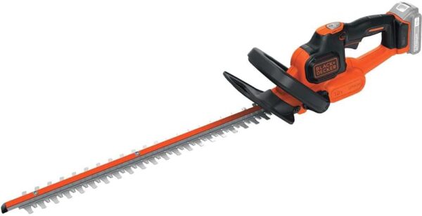 BLACK+DECKER 18V Cordless 45cm Anti-Jam Hedge Trimmer - Bare Unit (Battery not Included)