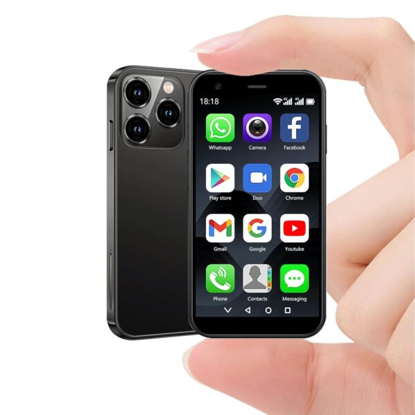 BLKE Mini Phone Unlocked 4G Mini Smartphone for kids Small Mobile Phone 3.0'' HD Touch Screen 3GB+32GB 2000mAh Battery Dual SIM Android 12 Quad Core Face ID Smallest Mobile...