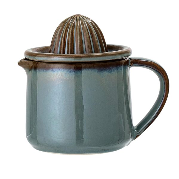 Bloomingville 22063945 Lemon Squeezer, Earthenware, Brown Green Blue