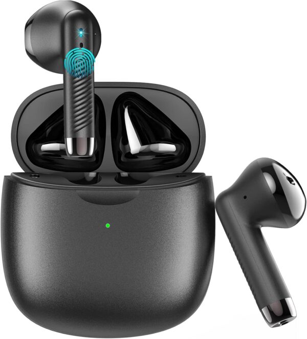 Bluetooth Earbuds, Wireless Earphones with IPX7 Waterproof 5.3 Bluetooth Headphones Hi-Fi Stereo Sound Wireless Headphones With Mic 30H Playtime Fast Charging Case for...