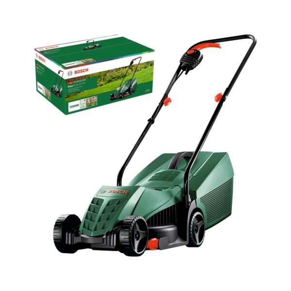 Bosch Corded Lawnmower EasyRotak 32-225 (1200 Watt, Cutting Width: 32 cm, 31-Litre Grass Box, Suitable for Quick and Easy Mowing with Tidy Edges)