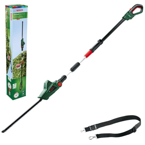 Bosch Cordless Telescopic Hedge Trimmer UniversalHedgePole 18 (1 battery, 18 Volt system, in carton packaging)