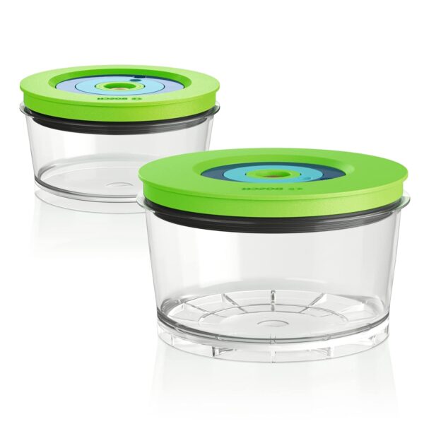Bosch Hausgeräte MMZV0SB2 Frischhaltedosen für den Vakuum-Standmixer Food Storage containers for The VitaMaxx Vacuum Blender, Plastic, Transparent