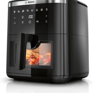 Bosch Series 6 Air Fryer XXL, MAF671B0GB, 7.2 L Capacity, 7 Presets Programmes, Illuminated Viewing Window, Shake Alarm, Intuitive Digital Touchscreen, Up to 65%* Faster...