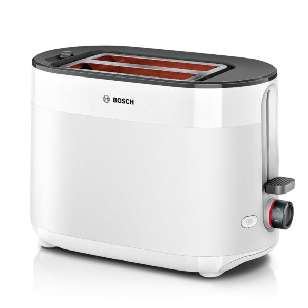Bosch, Toaster, MyMoment, 2 slots, defrost and reheat functions, pastry heater, HighLift, automatic shut-off, white, TAT2M121
