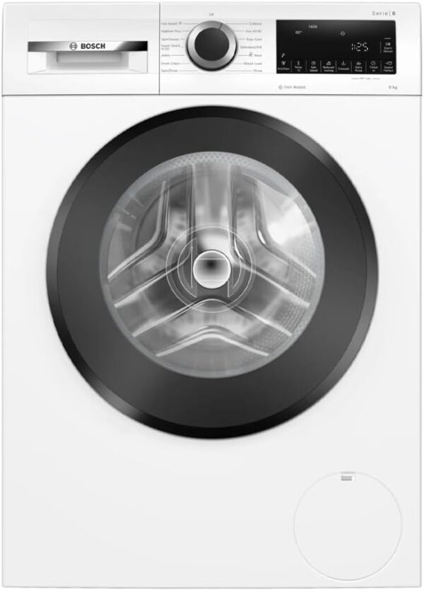 Bosch WGG24400GB Series 6, Free-Standing Washing Machine, Front Loader, A Rated, 1400 rpm, Iron Assist, Speed Programme, 9 kg, White