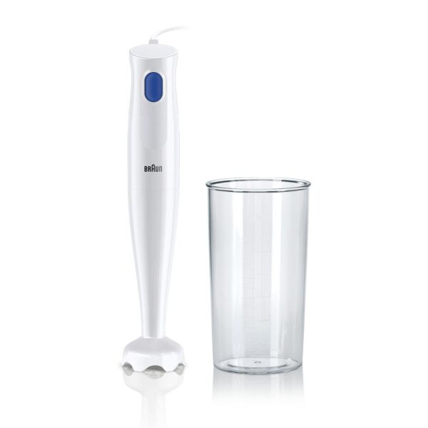 Braun MultiQuick 1 Hand Mixer MQ10.001P, Lightweight Mixer with EasyTwist Technology, One Speed, 450W, White