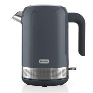 Breville High Gloss Electric Kettle | 1.7L | 3kW Fast Boil | Grey & Stainless Steel [VKT154]