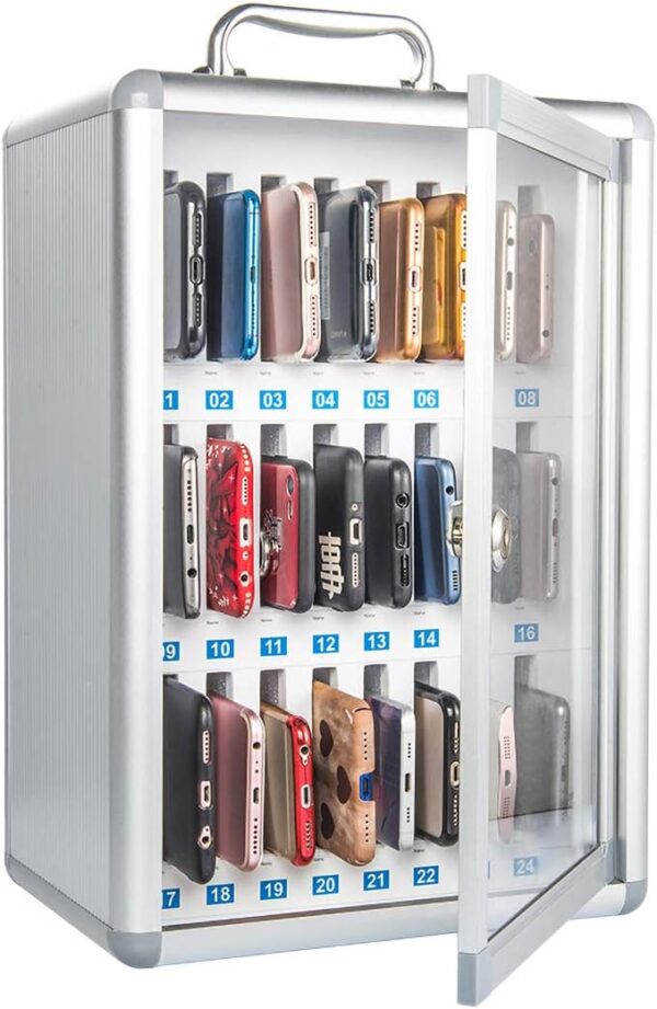 CAMOMACK Mobile Phone Storage Locker, Company Conference Mobile Phone Storage Cabinet, Suitable For People Who Lack Self-control (24)