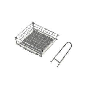 CAMPINGMOON Bread Toaster for Camping Stove Gas Fire 304 Stainless Steel Bread Toaster Small Size US-1312
