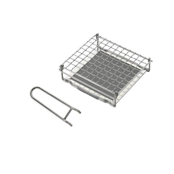 CAMPINGMOON Bread Toaster for Camping Stove Gas Fire 304 Stainless Steel Bread Toaster Medium US-1615