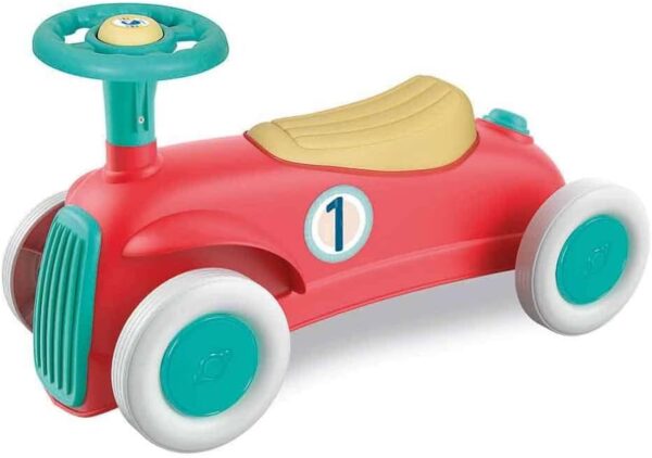 Clementoni- My First Ride On Car: Get In And Play, 100% Recycled Material, Sturdy and Safe Design, Encourages Motor Skills and Balance Development (12+ Months)