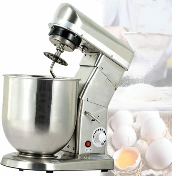 Commercial Food Blender Of 5L/7L/10L, Juice Extractor Adjustable Cooking Machine 350W/500W, With Stirrer, Hook For Dough, Egg Whisk, 7L