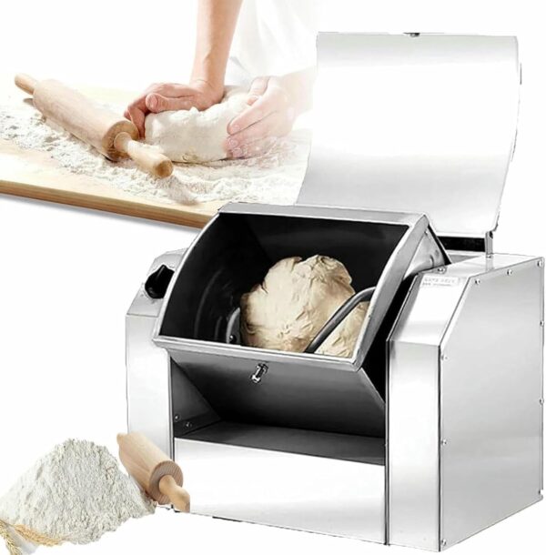 Commercial Kneader, 7kg Kneading Capacity, Flour Blender, Electric Mixer, Heavy Duty Pizza Dough Mixer For Making Pasta And Pizza, Freeing Your Hands