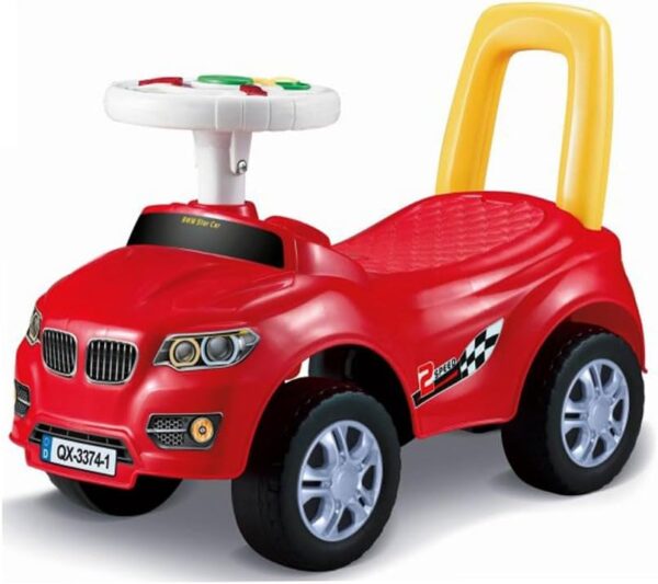 Coo11 2-in-1 BMW Ride On Car & Push Along Walker for Toddlers, Foot-to-Floor Sliding Car with Back Support, Horn & Sound Effects Steering Wheel, Baby Fun Learning Vehicle Toy...