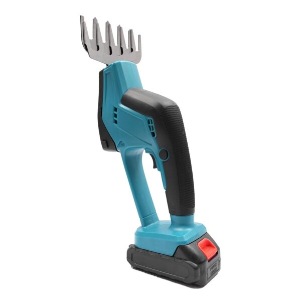 Cordless Hedge Trimmer 200W Electric Shrub Trimming Tool 2 IN 1 Gardening Tool Hedge Trimming Tool with 2 Blades, 60min Battery Runtime, Max.105 mm Cutting Width