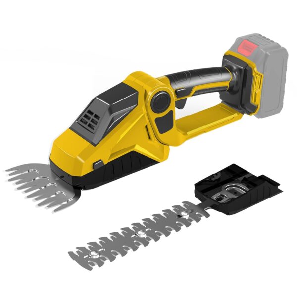 Cordless Hedge Trimmer Grass Shear Compatible With Dewalt 18V 20V, Electric Battery Grass Trimmer Hedge Trimmers Cutter with 2 Interchangeable Blades for Garden, Shrub, Lawn...