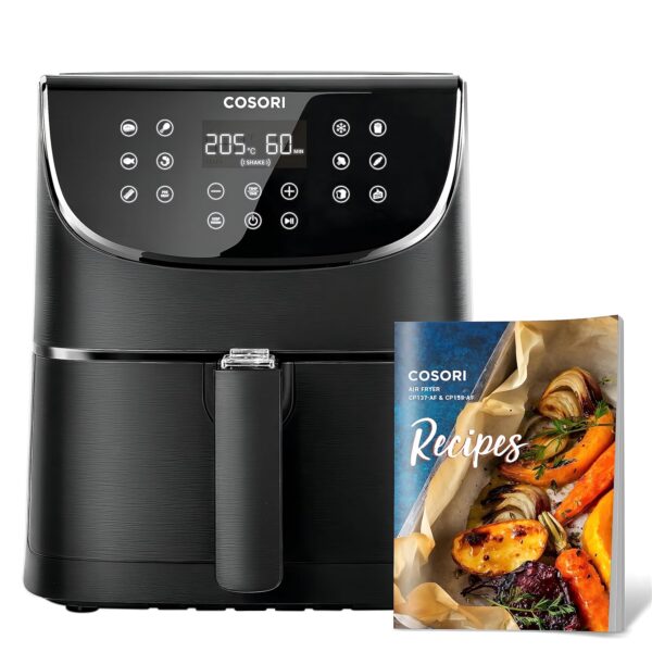 COSORI Air Fryer Oven With Rapid Air Circulation, 100 Recipes Cookbook, 3.5L Air Fryers For Home Use With One-Touch Digital Screen, 11 Cooking Presets, Nonstick Basket,Shake...