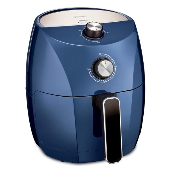 Crux 3.5 L Manual Air Fryer, Faster Pre-Heat, No-Oil Frying, Fast Healthy Evenly Cooked Meal Every Time, Dishwasher Safe Non Stick Pan and Crisping Tray for Easy Clean Up,...
