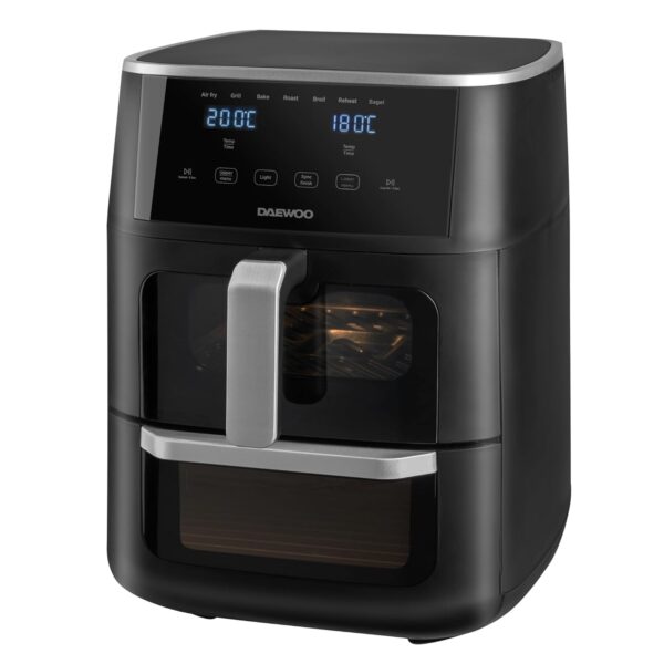 Daewoo Actuate Dual Air Fryer 11L – 6L & 5L Drawers, Sync Finish, Digital Touchscreen, 1700W – Roast, Bake, Grill, Pizza, Chips – Large Family Air Fryer, Oil-Free Healthy...
