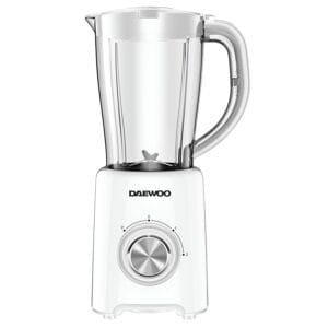 Daewoo Jug Blender with Coffee Grinder Attachment, 1500ml Capacity with 4 Speeds and Pulse Function (450W Power, 220-240v 50hz Type G, UK Plug), Perfect for Smoothies & Grinding...