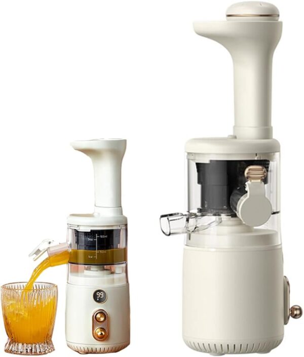 DOKIAUTO Portable Juice Standmixer 100ML Freshly Squeeze with Filter 2 Levels Speed Mini Blender Fashion LED Display USB Recharging Smoothie Vegetables Fruits Mixing Juicer - Ivory