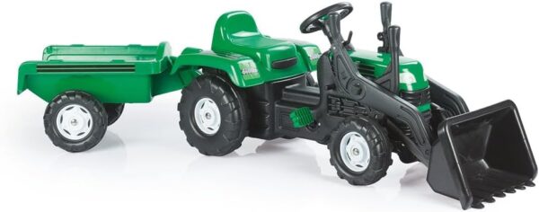 Dolu Ranchero Tractor & Scoop Ride on Green For Children From 3 Years Tractor Toy For Kids Garden Ride On Toddler Digger Children Tractors Pedal Sit On