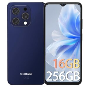 DOOGEE N55PRO Mobile Phones, 2025 Newest Android 14 Phone, 16GB+256GB Smartphone, 6.56" HD+ 90Hz,5150mAh, Octa-Core, 13MP+8MP, 4G Dual SIM Free Unlocked Mobile Phones,Widevine...