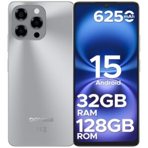 DOOGEE Note 58 Mobile Phones, (2025) Newest Android 15 Phone, 6250mAh 32GB+128GB/2TB Smart Phone, 6.75" HD+, 16MP+8MP, 4G Dual SIM Free Unlocked Mobile Phones, Face ID, Widevine...