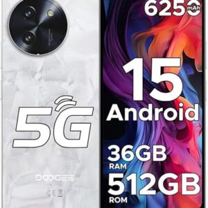 DOOGEE Note 59 Pro+ 5G Android 15 Smartphone 2025, 36GB+512GB/2TB & T8200 Octa-Core (6nm) Mobile Phones, 120Hz 6.75" HD+ Display & 6250mAh, 50MP AI Camera, Face + Finger...