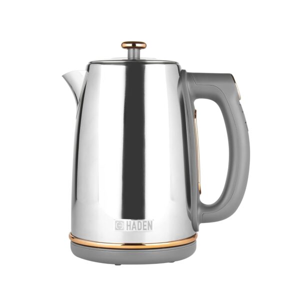 Dorchester Temperature Control Kettle - Chrome & Rose Gold - Fast Boil - 3000W - Digital Electric Kettle with LCD Display, Keep Warm Function, 1.7L Capacity