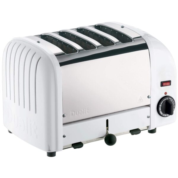 Dualit Classic 4 Slice Vario Toaster | Stainless Steel, Hand Built in The UK | Replaceable Proheat Elements | Heat Two or Four Slots, Defrost Bread, Mechanical Timer |...