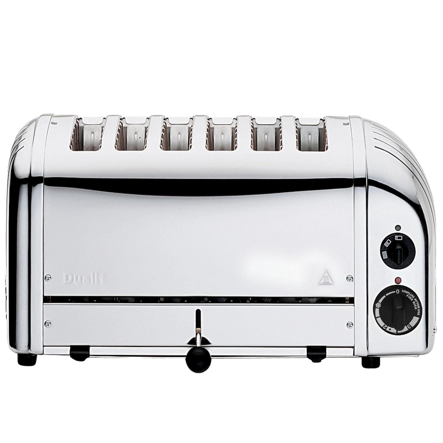 Dualit Classic 6 Slice Toaster - Stainless steel - Hand built in the UK - Replaceable ProHeat® elements - Heat two, four or six slots - Mechanical timer - Replaceable parts