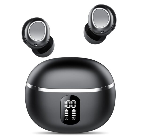 Ear Buds Wireless Earbuds, Bluetooth Headphones 5.3 In Ear with 4 ENC Noise Cancelling Mic, 50H Playtime Bluetooth Earphones, Bass Boost 90%, NEW Mini Bluetooth Earbuds IP7...