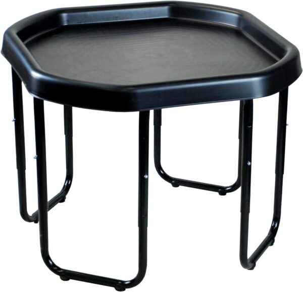 Easy Shopping® Small Mixing Tray 70cm with Stand, in Mixing Trays with Black Metal Stand, Trays made in Plastic for Playing Sand Pool Pit Water Games garden & beach (Black)