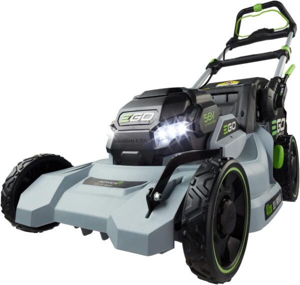 EGO Cordless Lawnmower LM1903ESP: 56v Li-ion Battery 47cm Cutting Width with Self-Propelled drive. Includes 5Ah Battery and Rapid Charger
